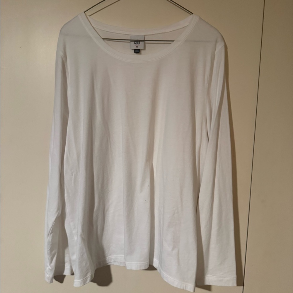 CAbi Classic White Long Sleeve Tee